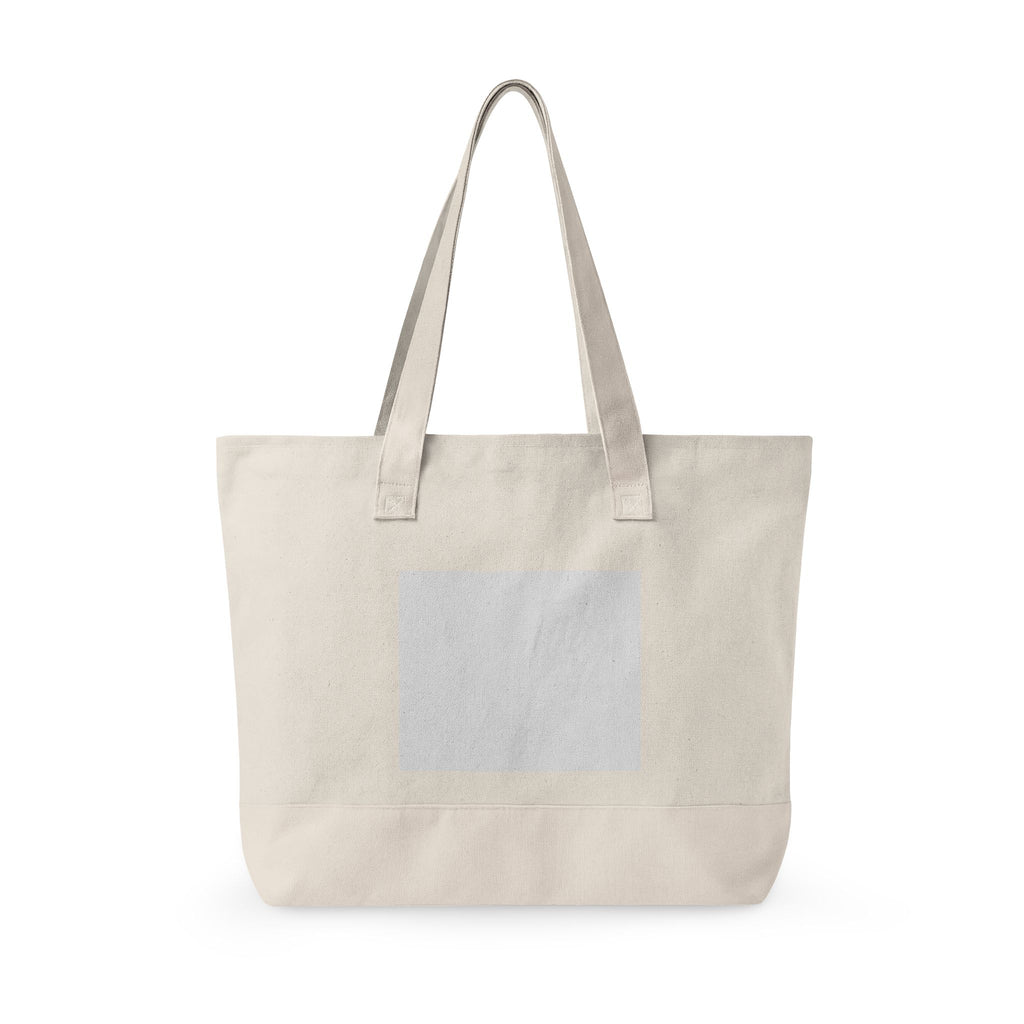 Zippered Canvas Tote