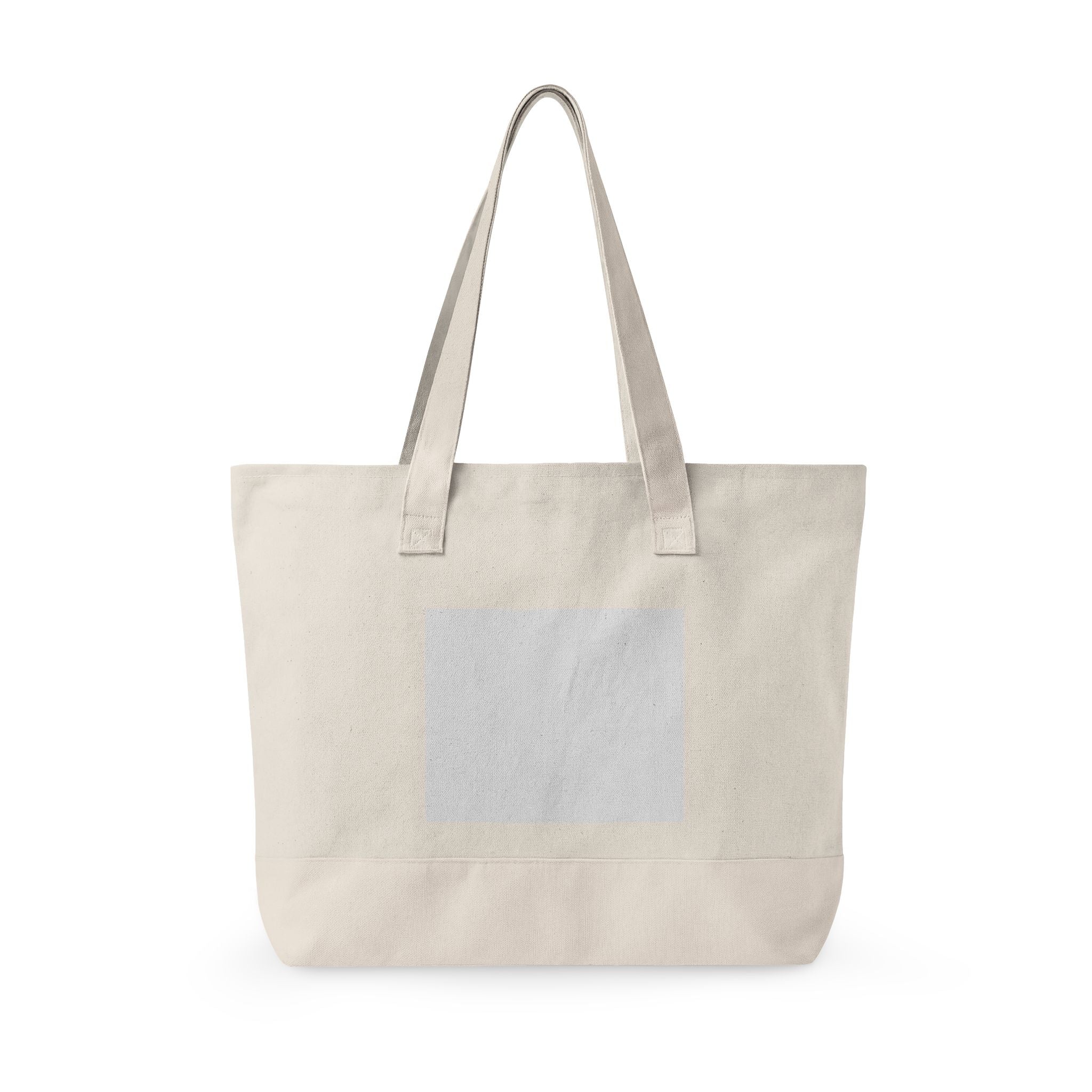 Zippered Canvas Tote