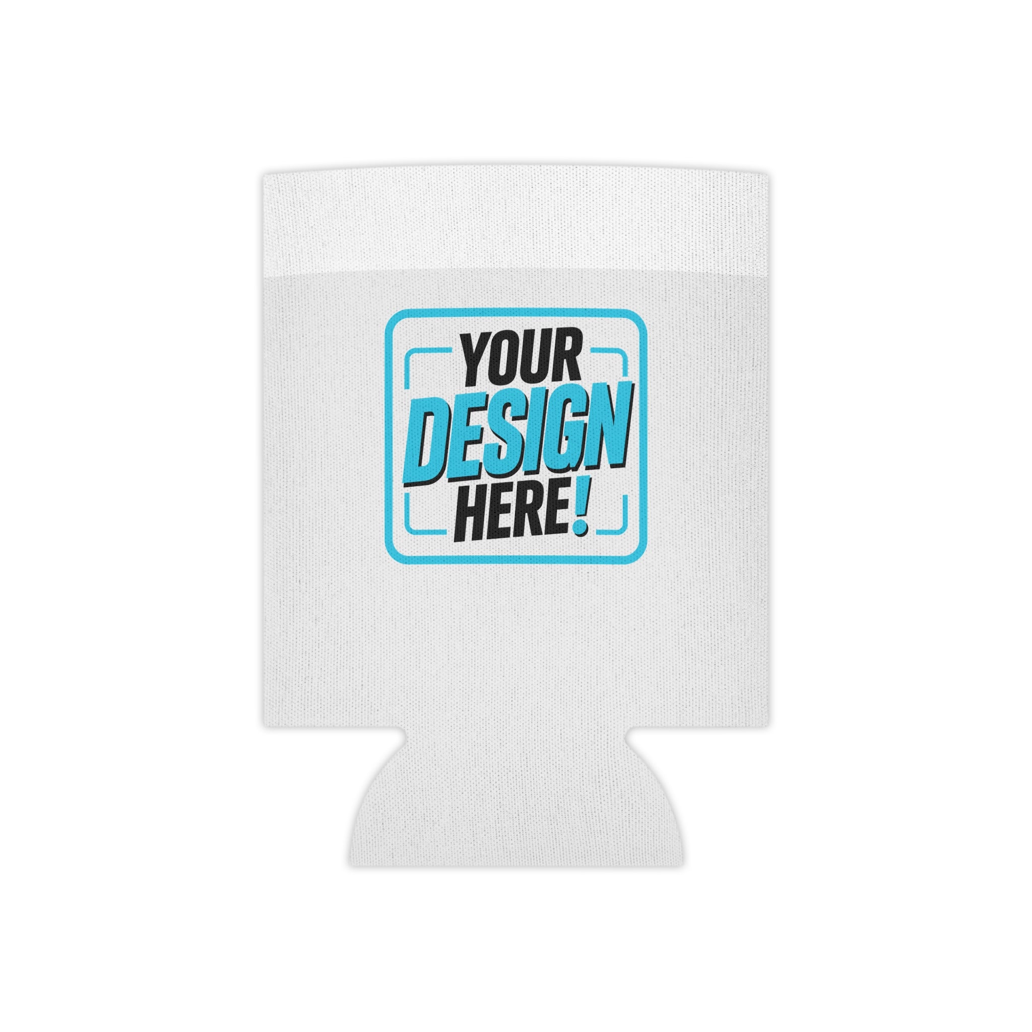 Blank White Can Cooler - Slim Foam Koozie for Cans