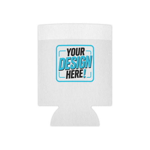 Blank White Can Cooler - Slim Foam Koozie for Cans