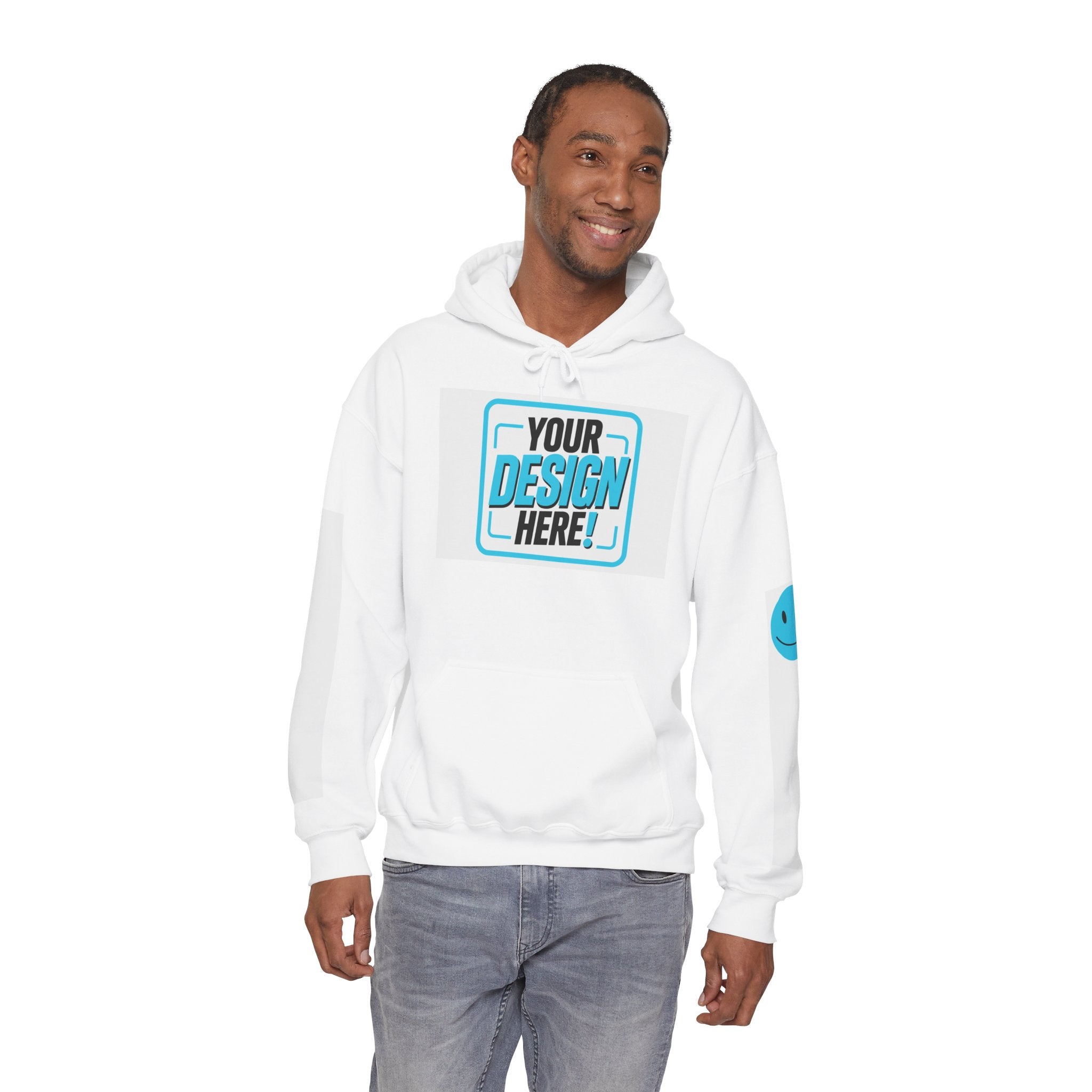 Classic Custom Hoodie – Personalized Front & Sleeve Print