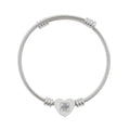 Heart Cuff Bracelet (Engraving)