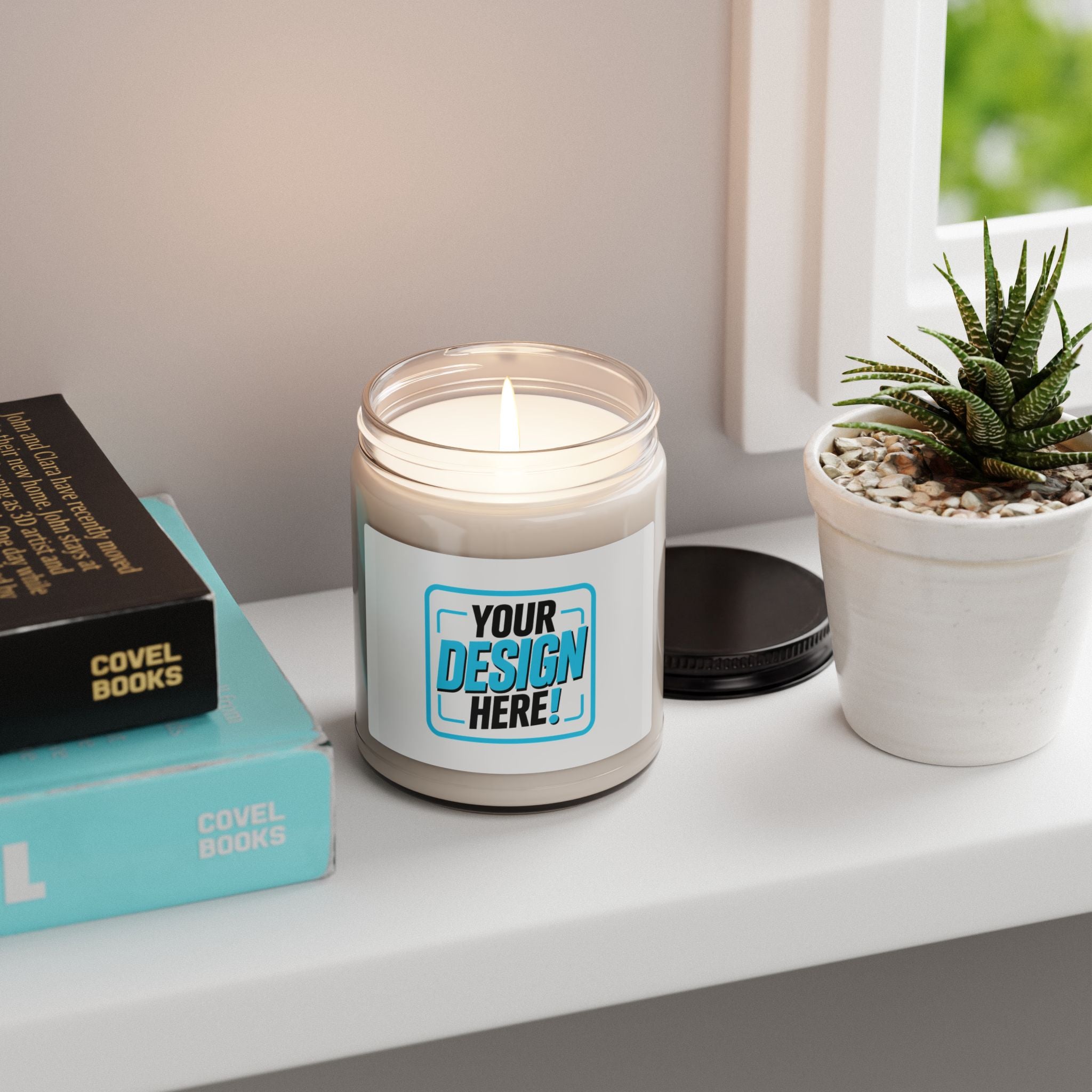 9oz Scented Soy Candle — Modern K Logo Aromatic Jar