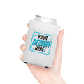 Blank White Can Cooler - Slim Foam Koozie for Cans