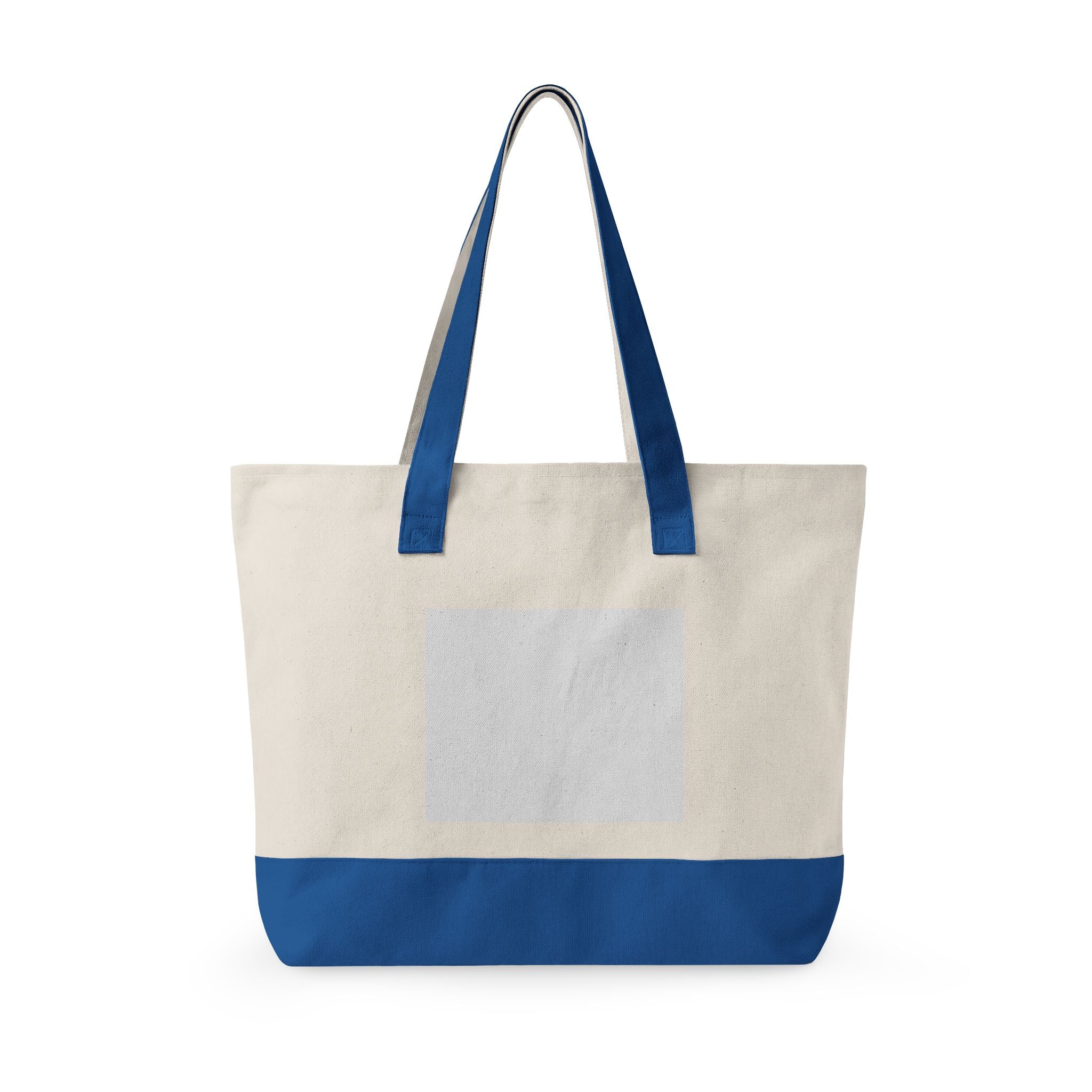Zippered Canvas Tote