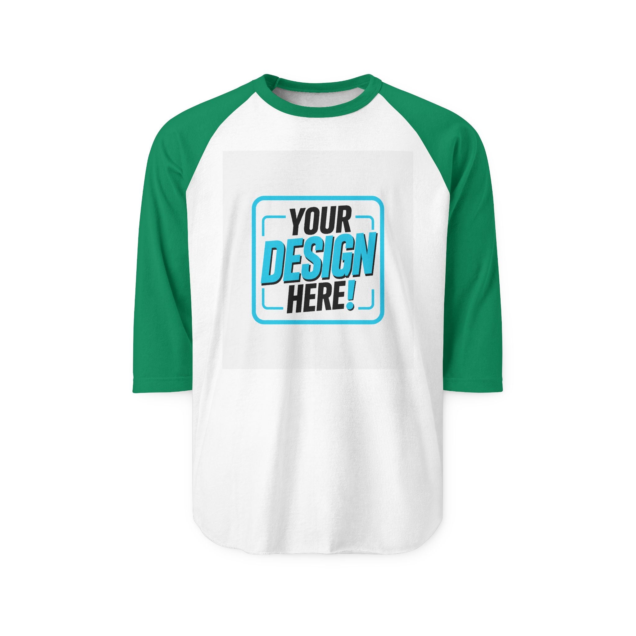 Unisex Three-Quarter Sleeve Raglan Shirt