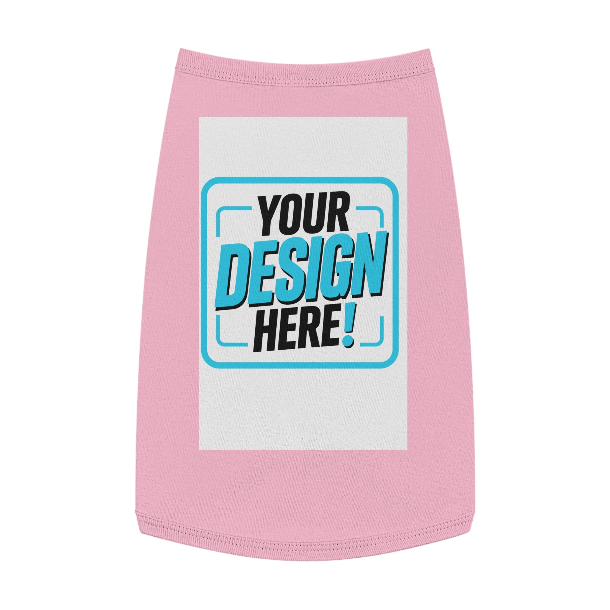 Pet Tank Top — Dog & Cat Shirt for Summer, 'Your Design Here' Print