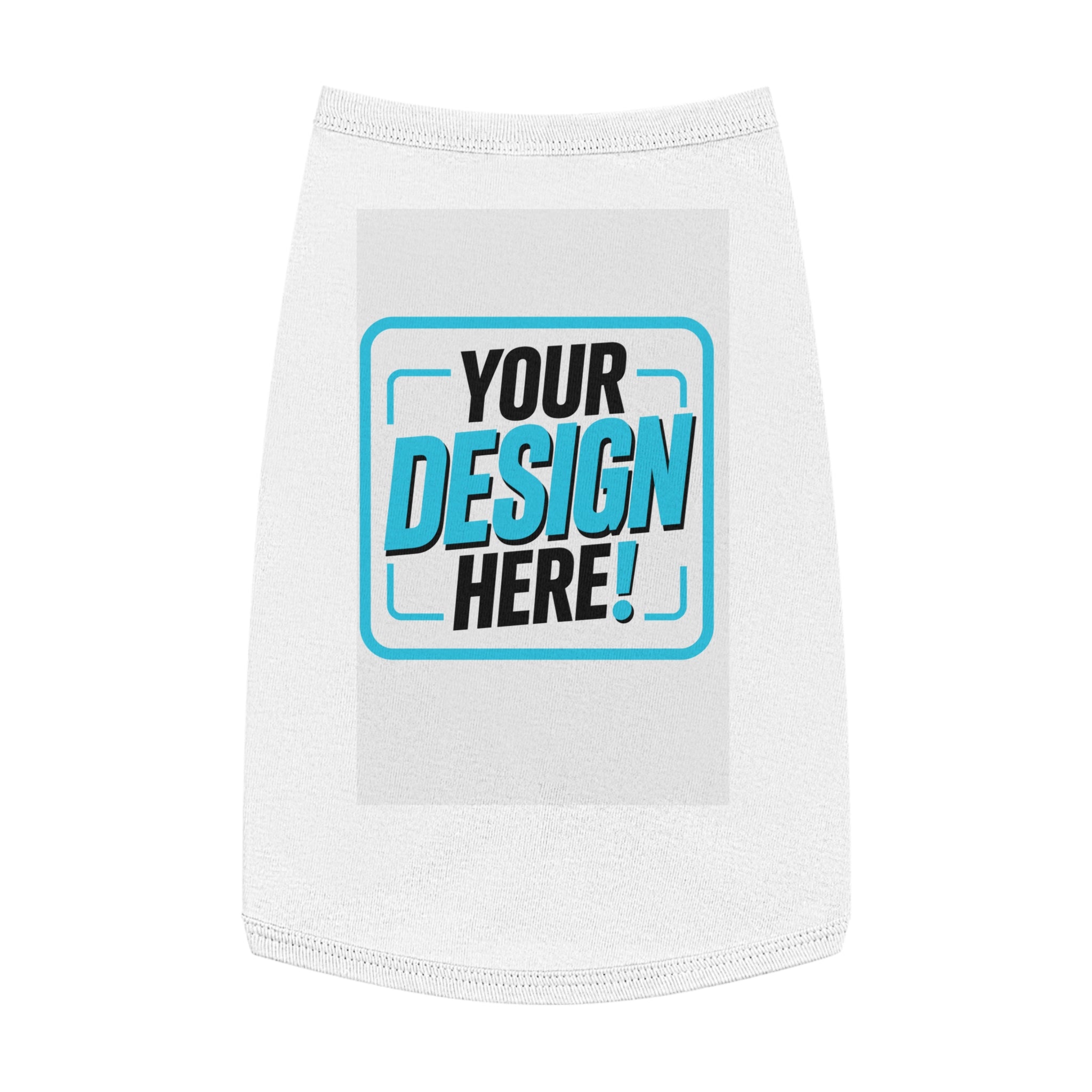 Pet Tank Top — Dog & Cat Shirt for Summer, 'Your Design Here' Print