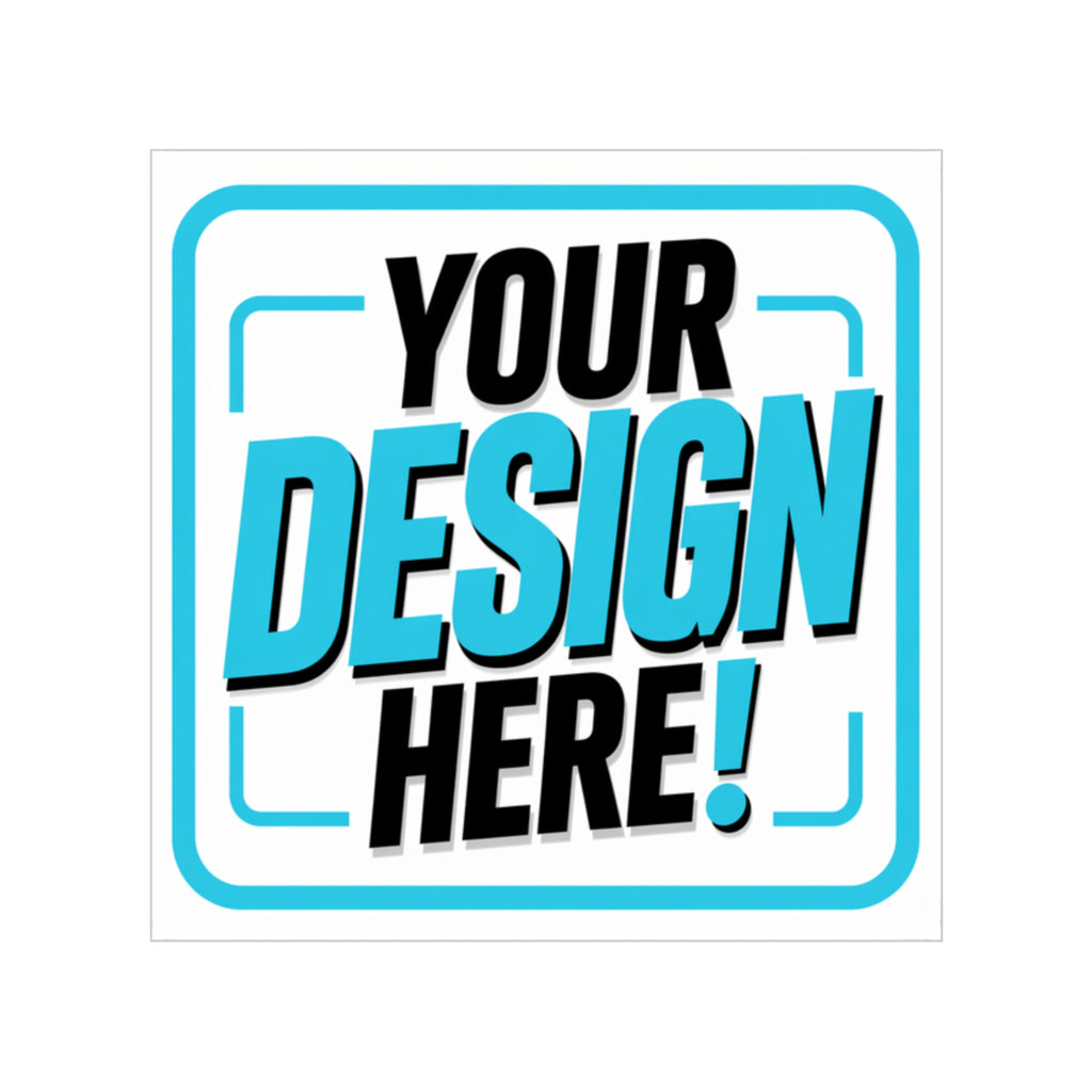 Transparent Outdoor Stickers, Square, 1pc