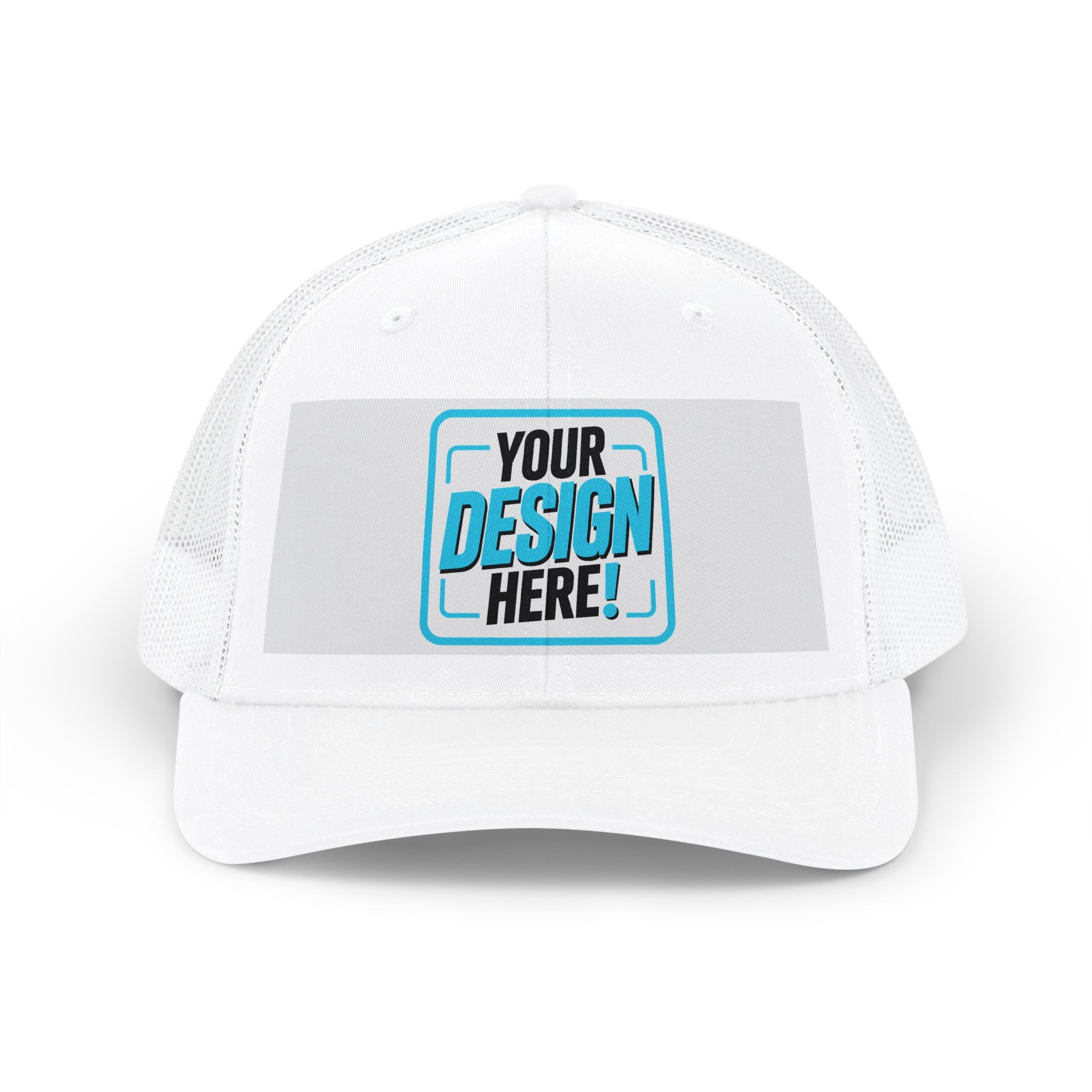 White Trucker Snapback Cap