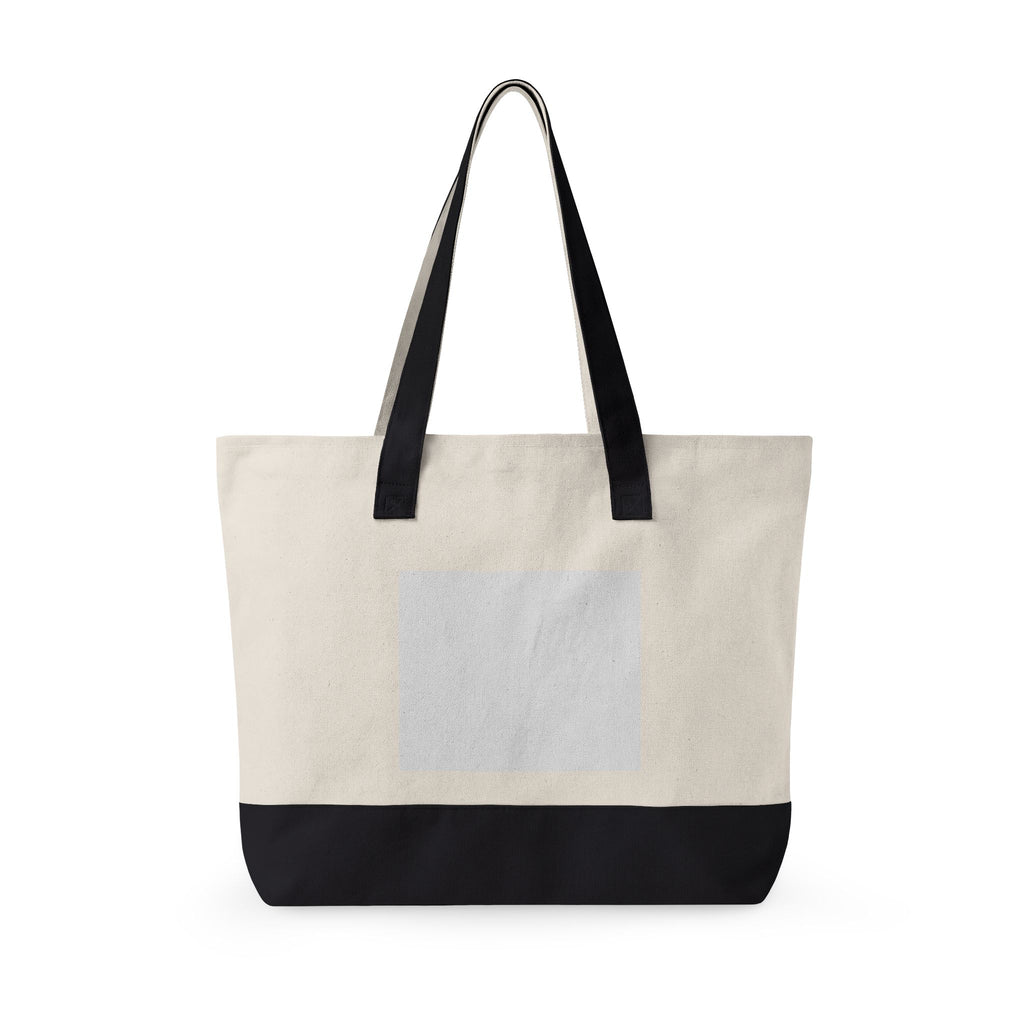 Zippered Canvas Tote