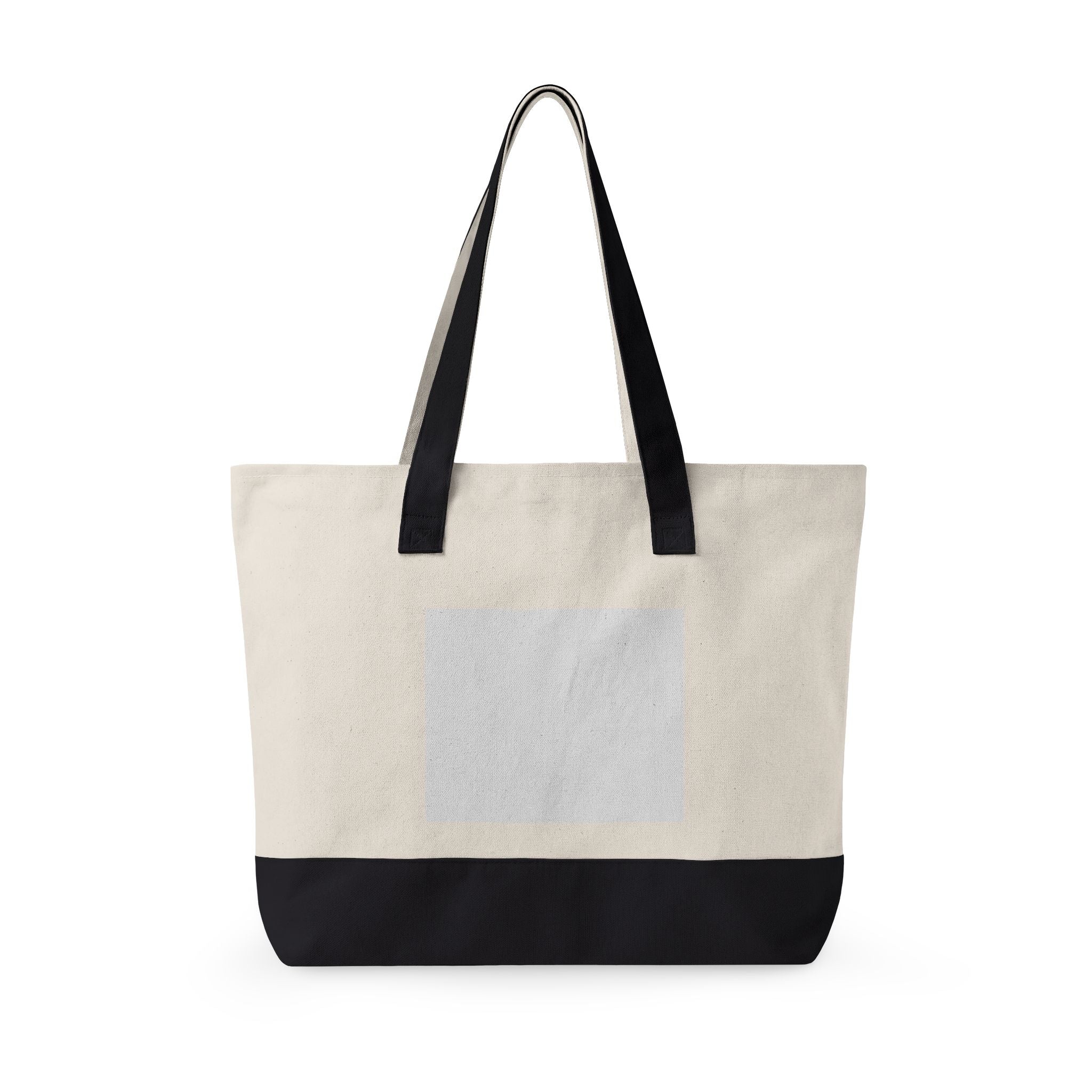 Zippered Canvas Tote