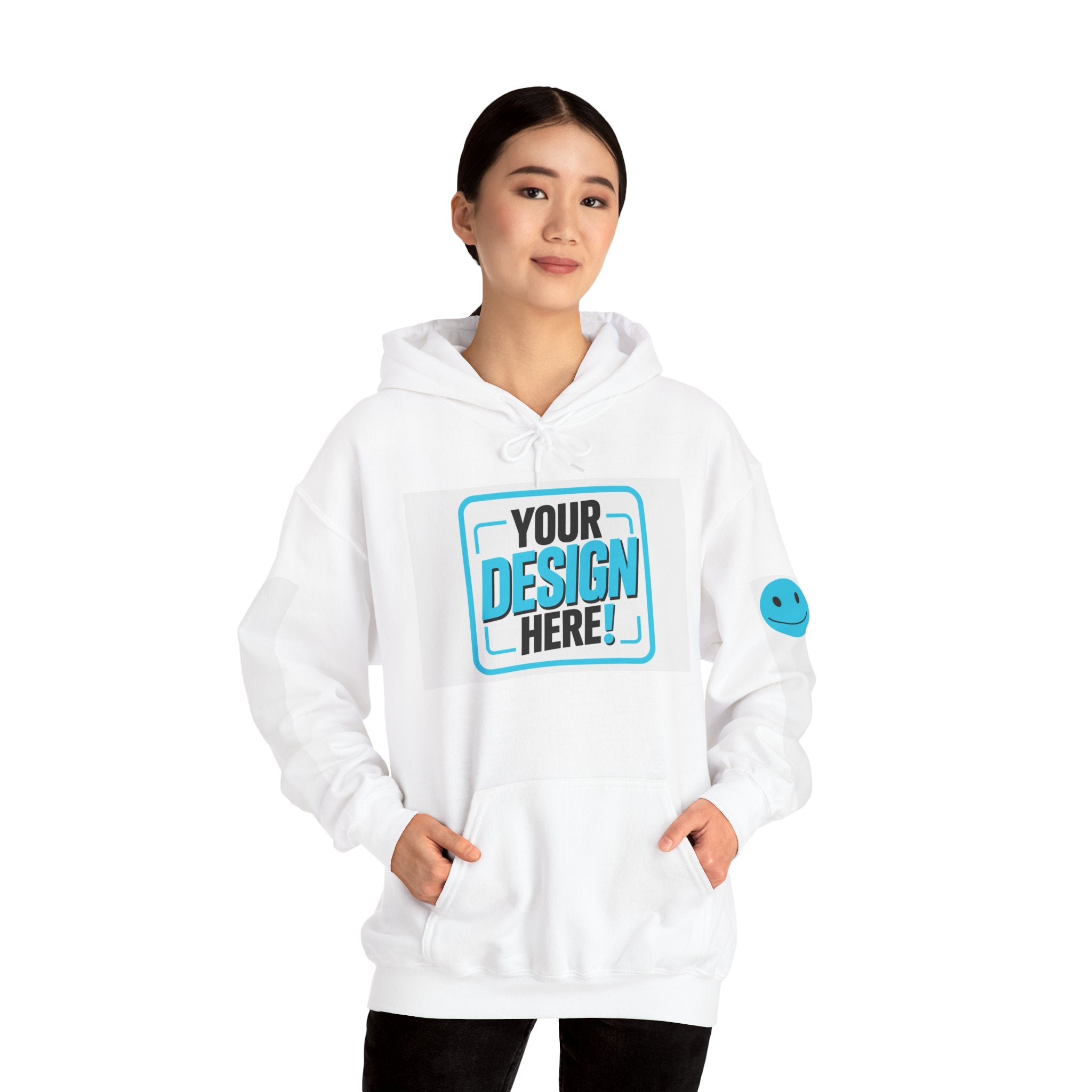 Classic Custom Hoodie – Personalized Front & Sleeve Print