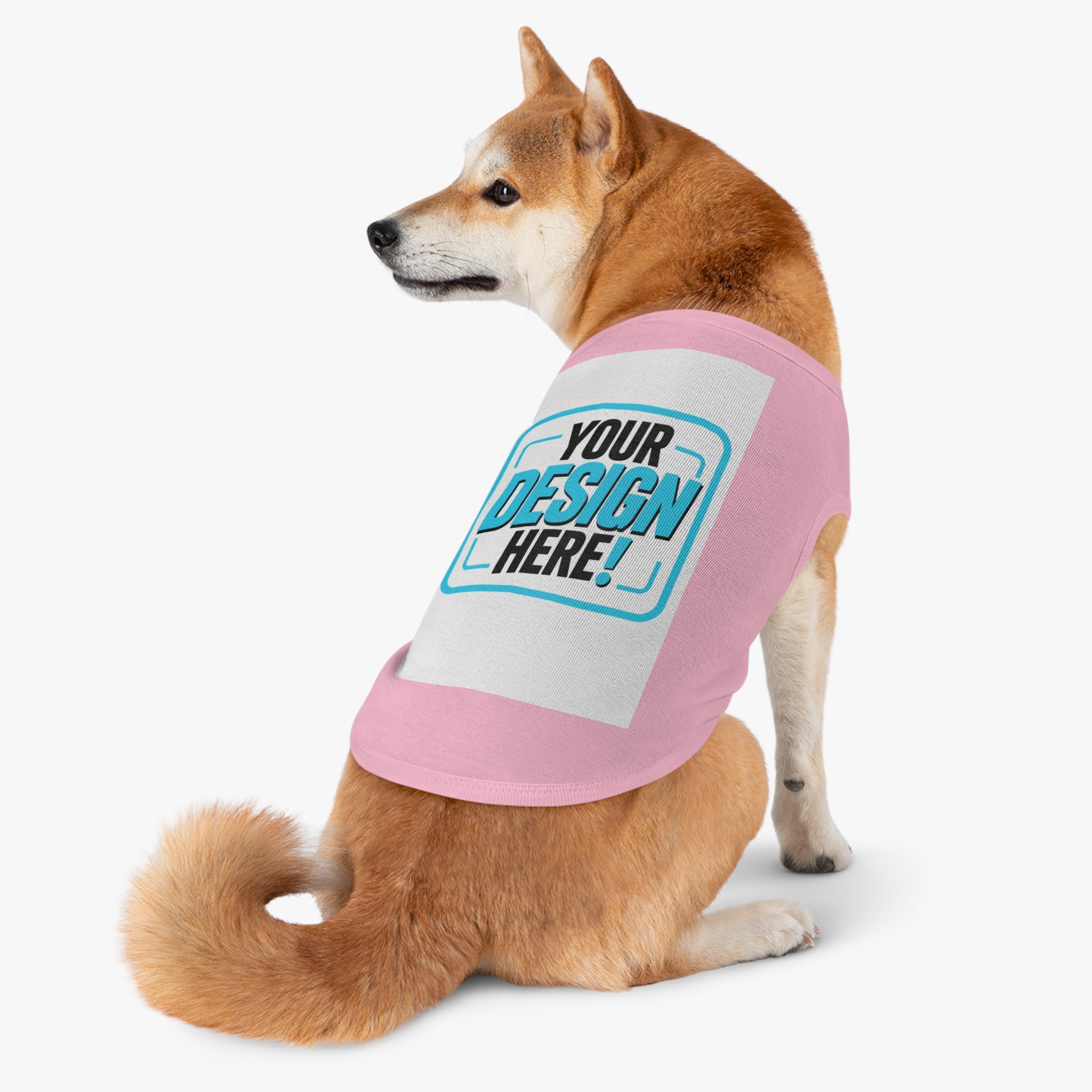 Pet Tank Top — Dog & Cat Shirt for Summer, 'Your Design Here' Print