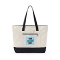Zippered Canvas Tote