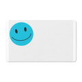 Blue Smile Face Polyester Doormat — Happy Welcome Door Mat