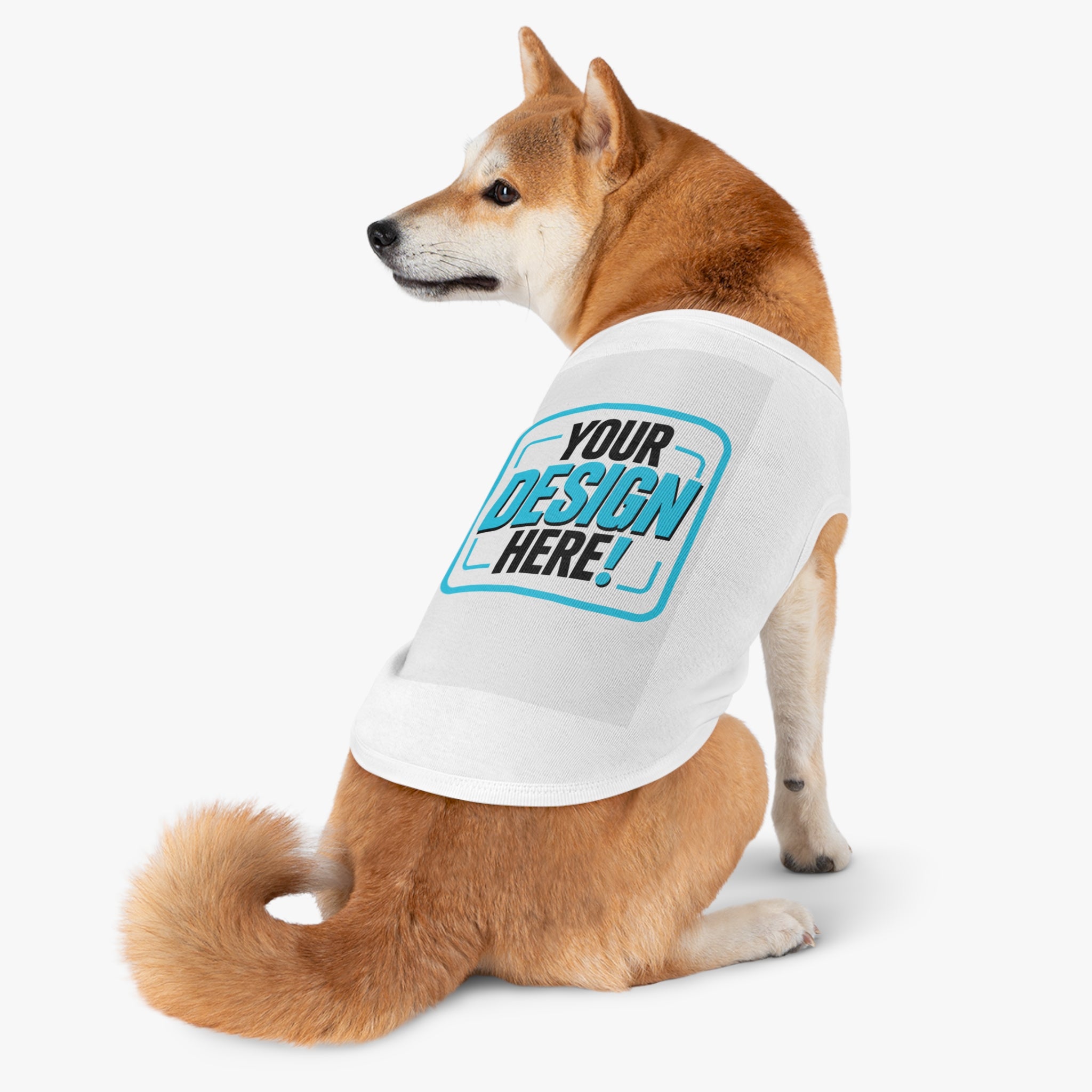 Pet Tank Top — Dog & Cat Shirt for Summer, 'Your Design Here' Print