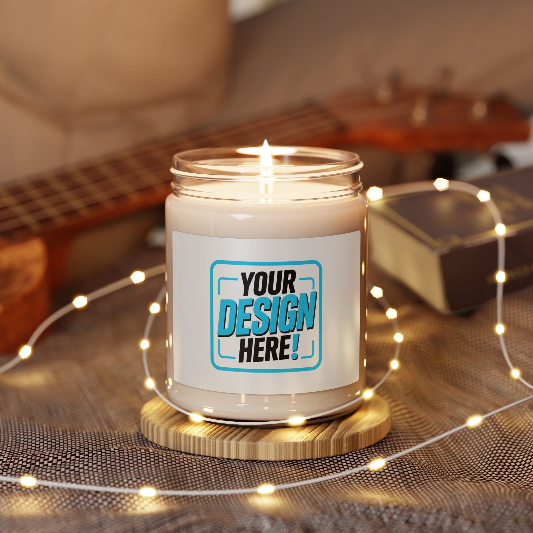 9oz Scented Soy Candle — Modern K Logo Aromatic Jar