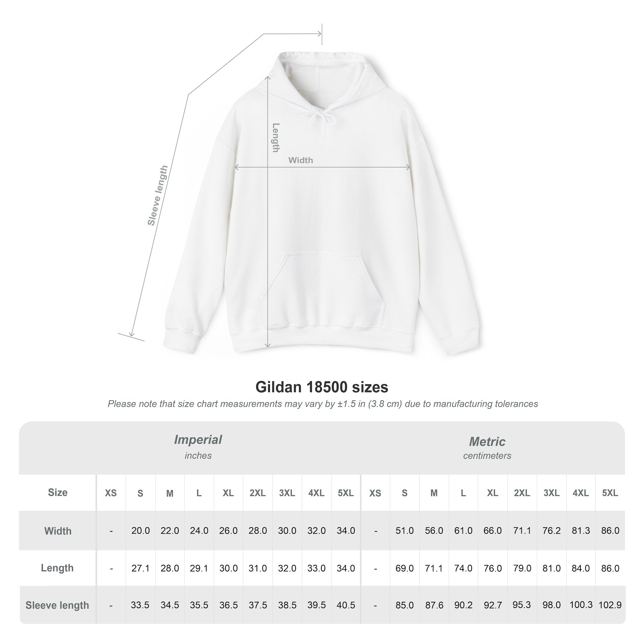 Classic Custom Hoodie – Personalized Front & Sleeve Print