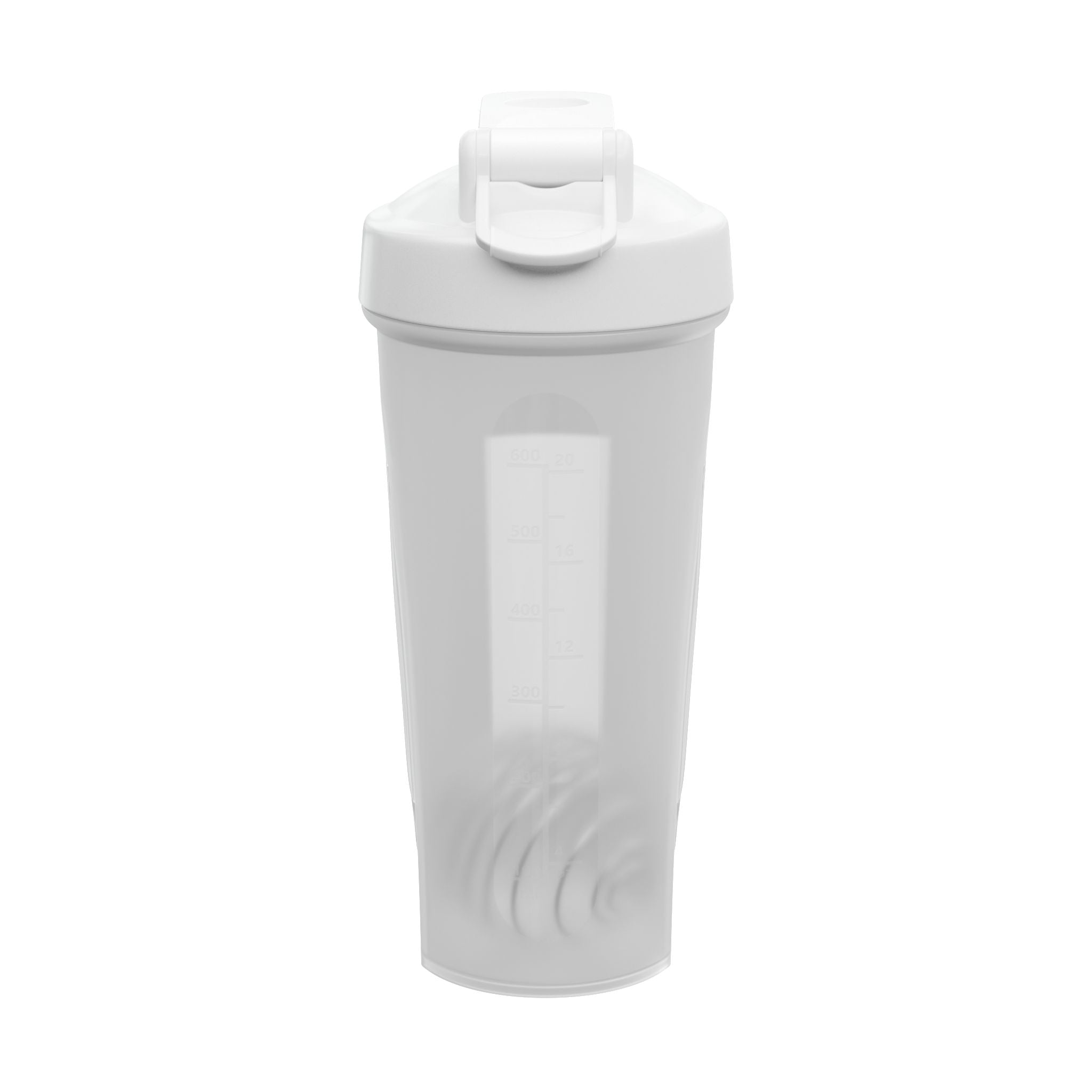 Protein Shaker Bottle with Minimal K Logo & Smiley — Gym Water Bottle