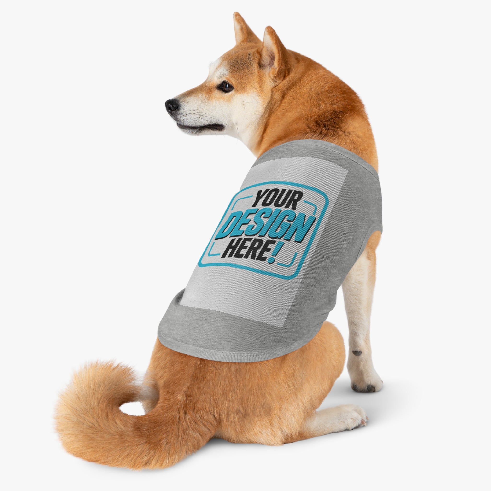Pet Tank Top — Dog & Cat Shirt for Summer, 'Your Design Here' Print