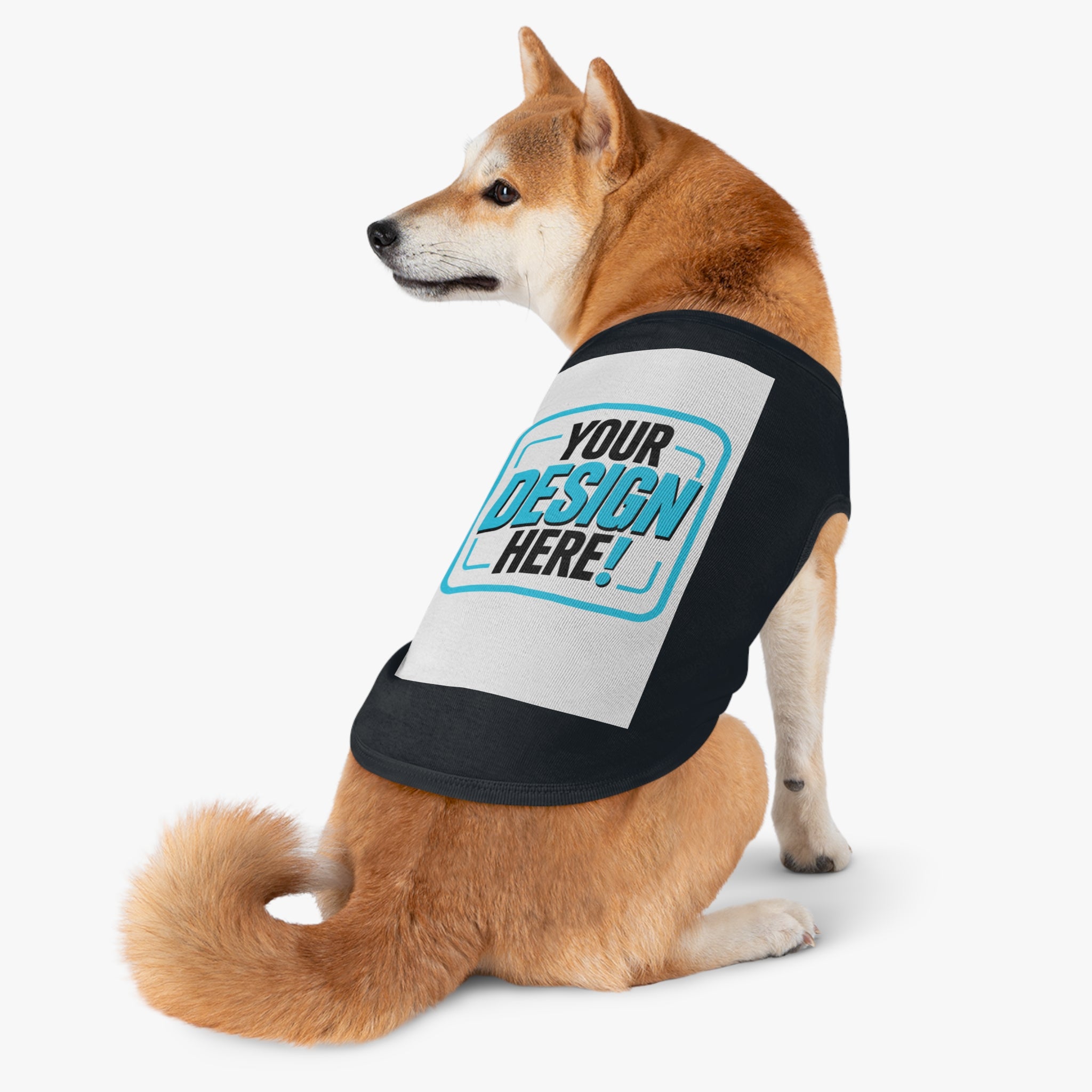 Pet Tank Top — Dog & Cat Shirt for Summer, 'Your Design Here' Print