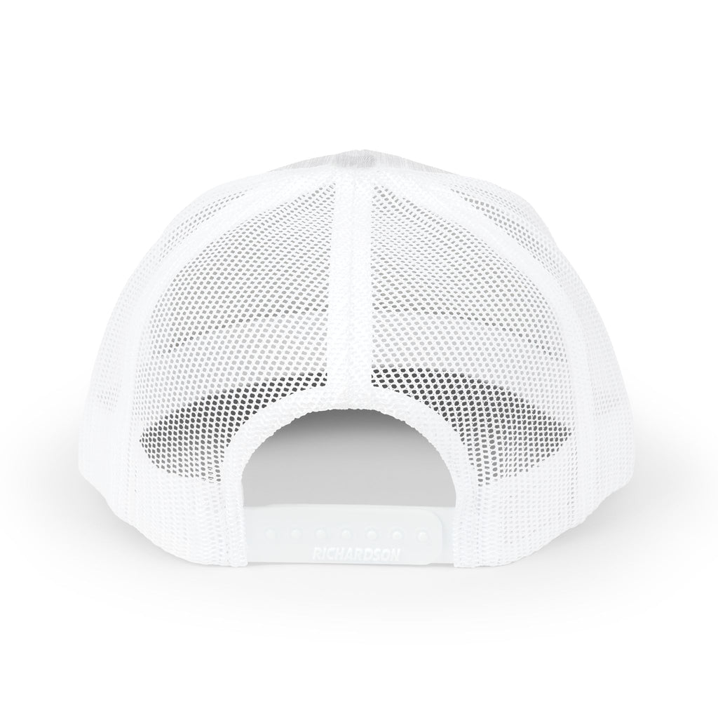 White Trucker Snapback Cap
